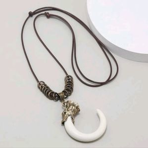 Men's Chinese Dragon & Fang Necklace